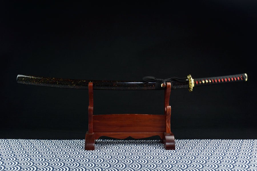 Katana Chijin T10 Carbon Black Saya 赤金 | KatanaSwordArt Katana For Sale 2025