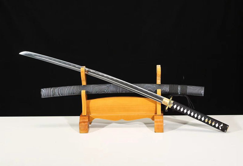 Katana Daopan Medium Carbon Steel Black Saya 刀盤 For Sale | KatanaSwordArt Japanese Katana