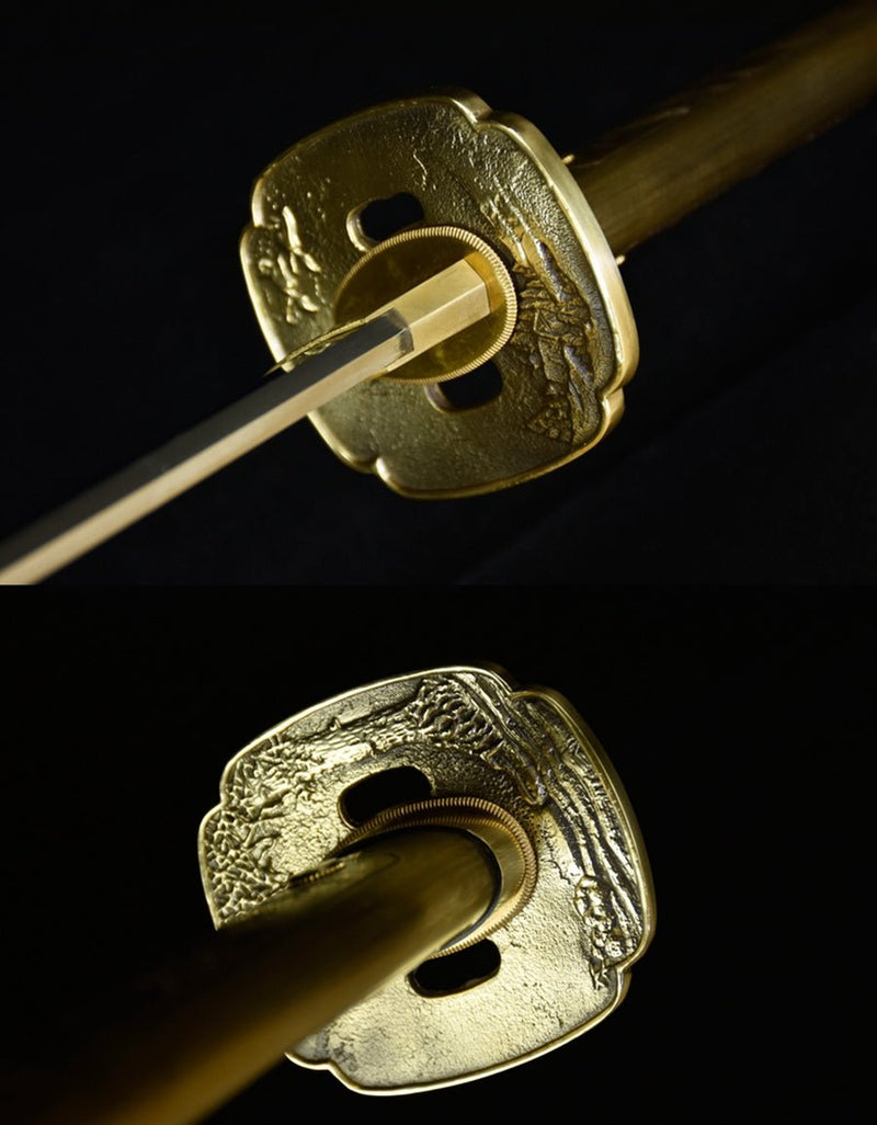 Katana Divine Crane High Manganese Steel Brass Saya 神鶴 For Sale | KatanaSwordArt Japanese Katana
