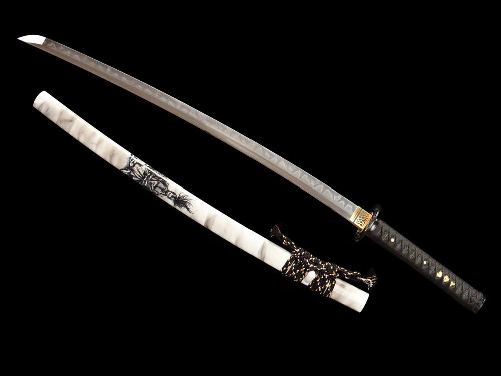 Katana Gongben T10 Clay Tempered White Saya 宮本君 | KatanaSwordArt Katana For Sale 2025