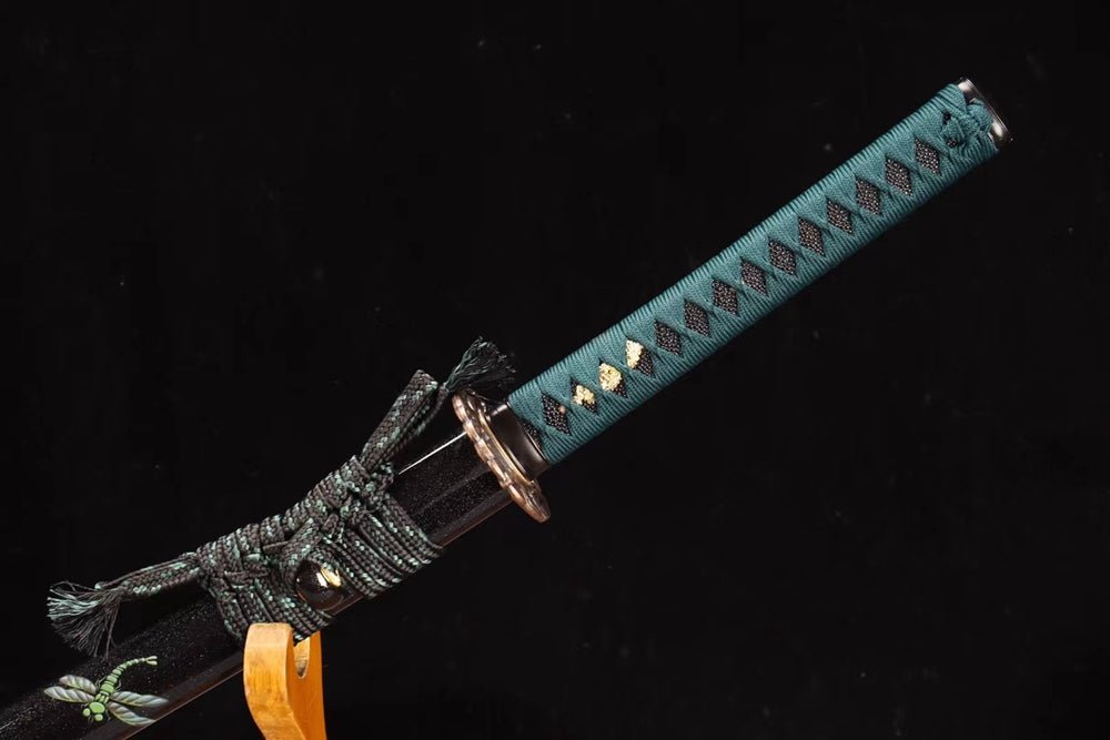 Katana Green Dragonfly T10 Clay Tempered Black Saya 綠蜻蜓 | KatanaSwordArt Katana For Sale 2025
