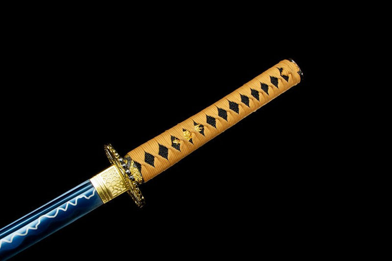 Katana Green Snake Manganese Steel Blue Blade 青蛇 For Sale | KatanaSwordArt Japanese Katana