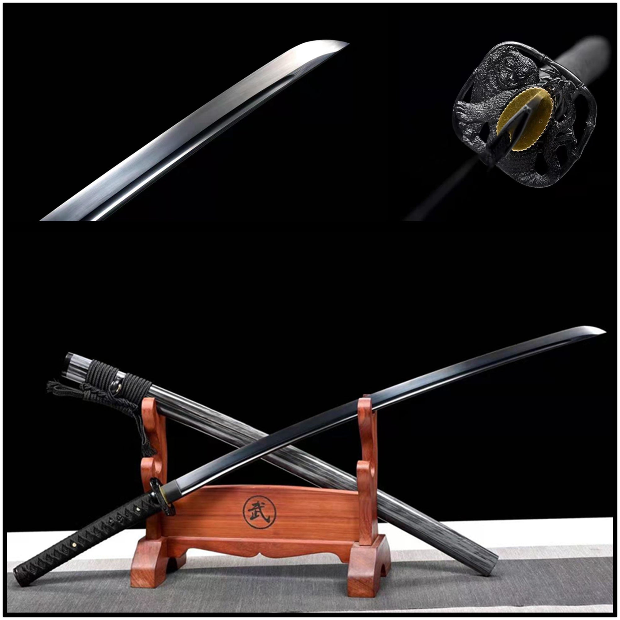 Katana Heibao Spring Steel Black 黑豹 | KatanaSwordArt Katana For Sale 2025