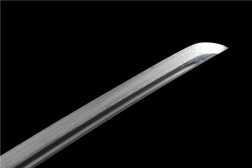 Katana Huanying Damascus Folded Black Saya 幻影 | KatanaSwordArt Katana For Sale 2025