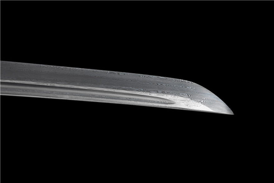 Katana Huanying Damascus Folded Black Saya 幻影 | KatanaSwordArt Katana For Sale 2025