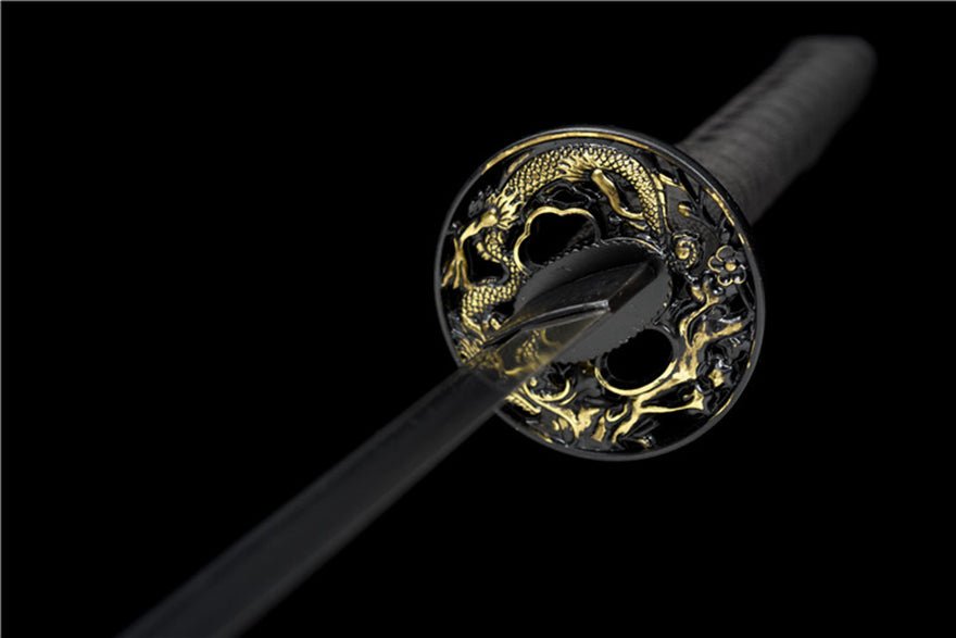 Katana Huanying Damascus Folded Black Saya 幻影 | KatanaSwordArt Katana For Sale 2025