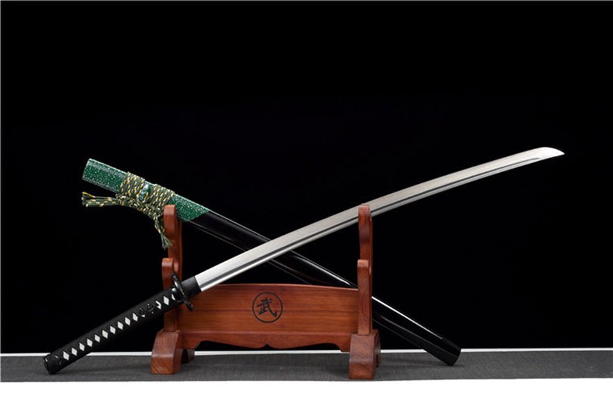 Katana Huanying Damascus Folded Black Saya 幻影 | KatanaSwordArt Katana For Sale 2025
