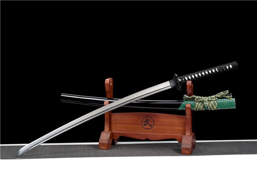 Katana Huanying Damascus Folded Black Saya 幻影 | KatanaSwordArt Katana For Sale 2025