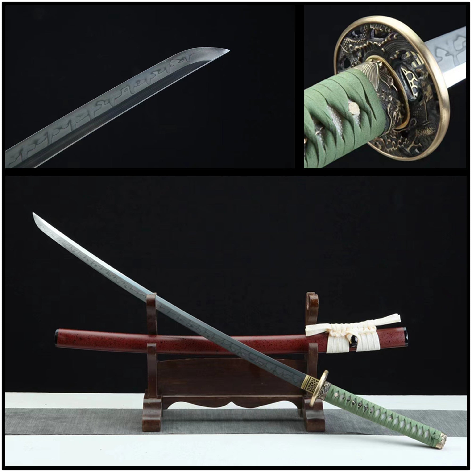 Katana Juesha 1095 High Carbon Clay Tempered Red Saya 絕殺 | KatanaSwordArt Katana For Sale 2025