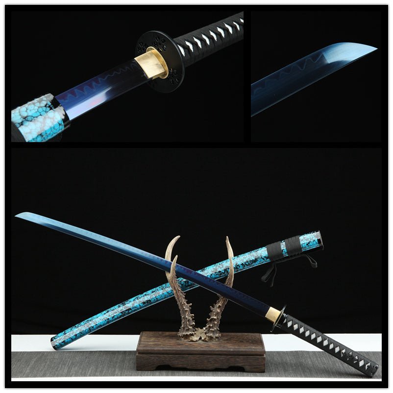 Katana Lanyuan T10 Clay Tempered Blue Blade 藍鳶 | KatanaSwordArt Katana For Sale 2025