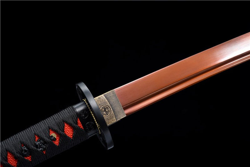 Katana Lihuo Spring Steel Red Blade 離火 For Sale | KatanaSwordArt Japanese Katana