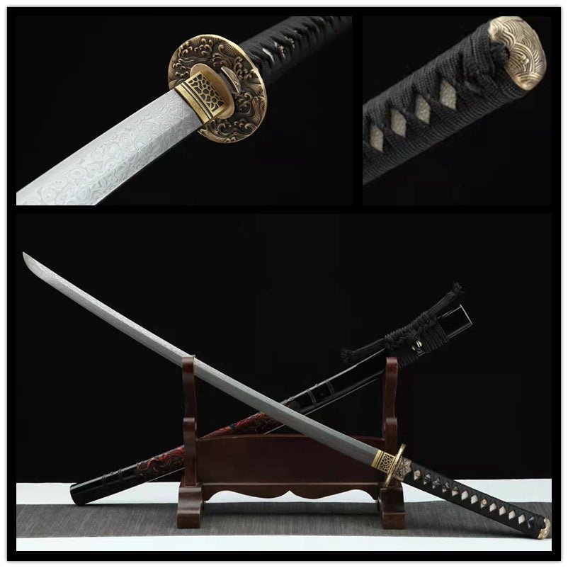 Katana Longlin Damascus Folded Dragon Sculpture Saya 龍鱗 | KatanaSwordArt Katana For Sale 2025