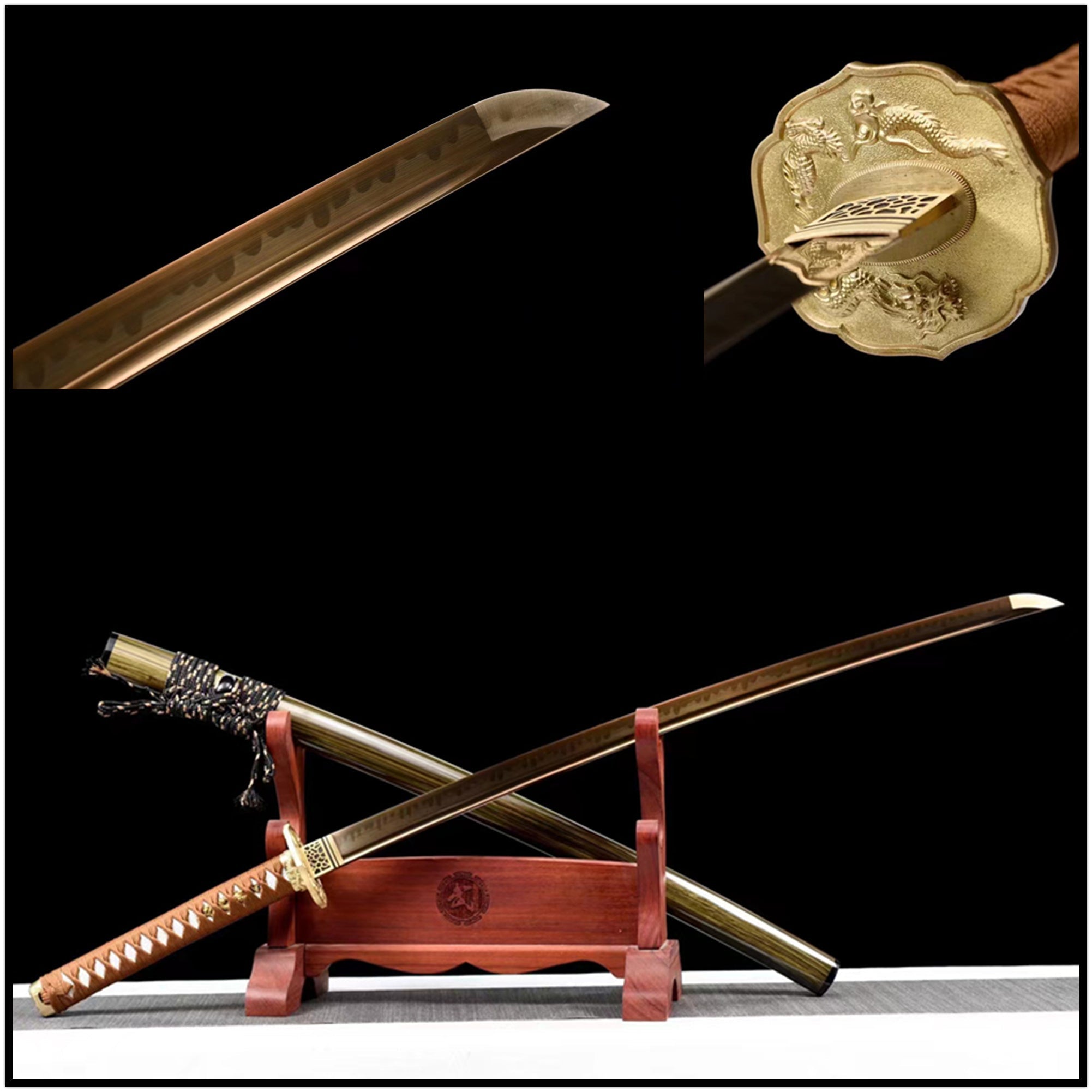Katana Longyuan T10 Clay Tempered Golden Blade 龍淵 | KatanaSwordArt Katana For Sale 2025