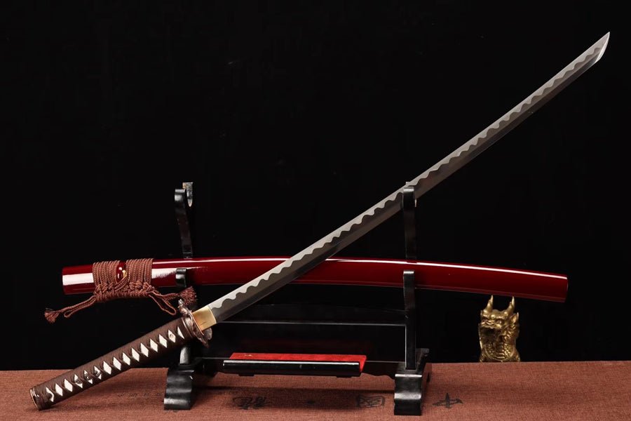 Katana Kenshin Reverse Blade Manganese Steel Red Saya 逆刃 | KatanaSwordArt Katana For Sale 2025