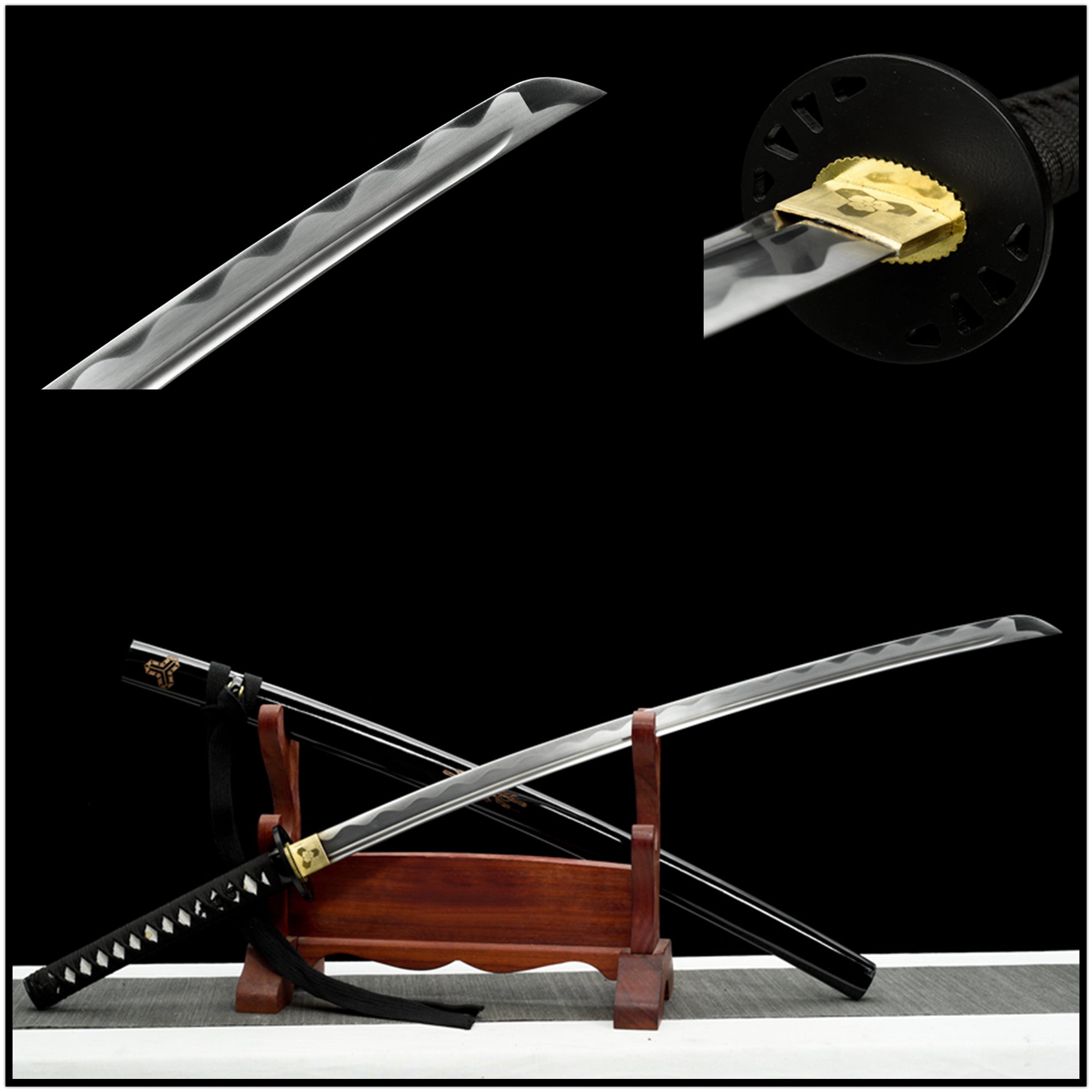 Katana Miying Medium Carbon Steel Black Saya 秘影 | KatanaSwordArt Katana For Sale 2025