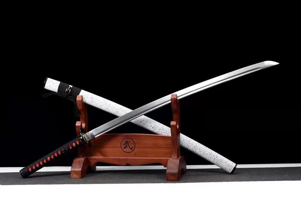 Katana MoYu Medium Carbon Steel White Saya 魔域 | KatanaSwordArt Katana For Sale