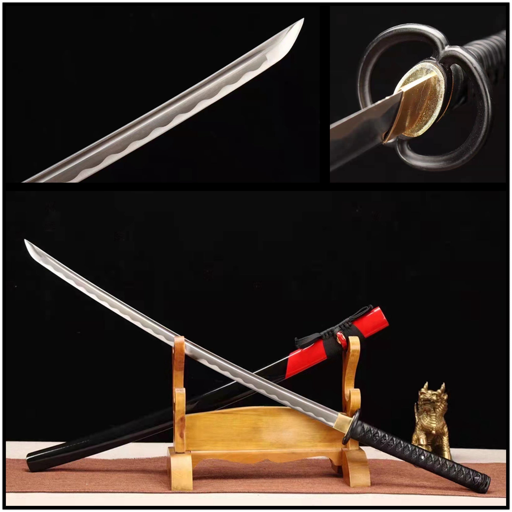 Katana Shrend Carbon Steel Black Saya 淬 | KatanaSwordArt Katana For Sale 2025