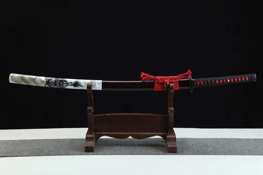 Katana Sugimoto Damascus Folded Steel Purple Blade 杉本 | KatanaSwordArt Katana For Sale 2025