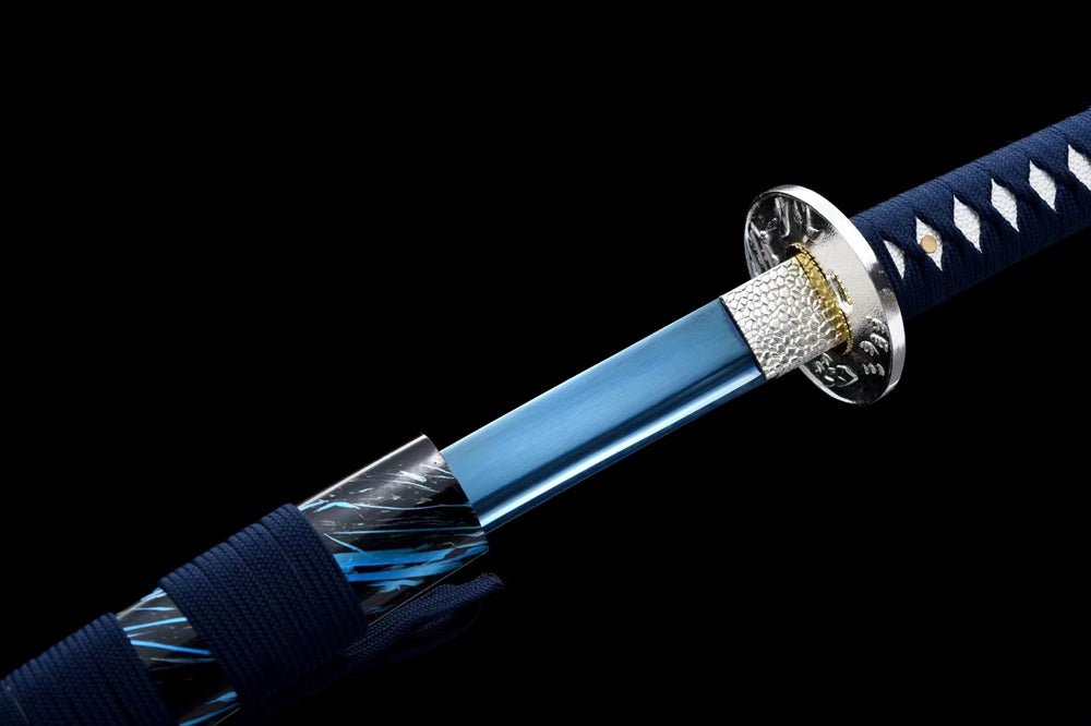 Katana TianYue Spring Steel Blue Blade 天月 | KatanaSwordArt Katana For Sale