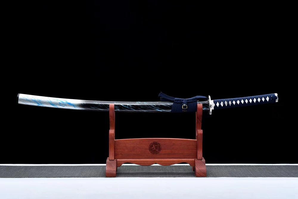 Katana TianYue Spring Steel Blue Blade 天月 | KatanaSwordArt Katana For Sale