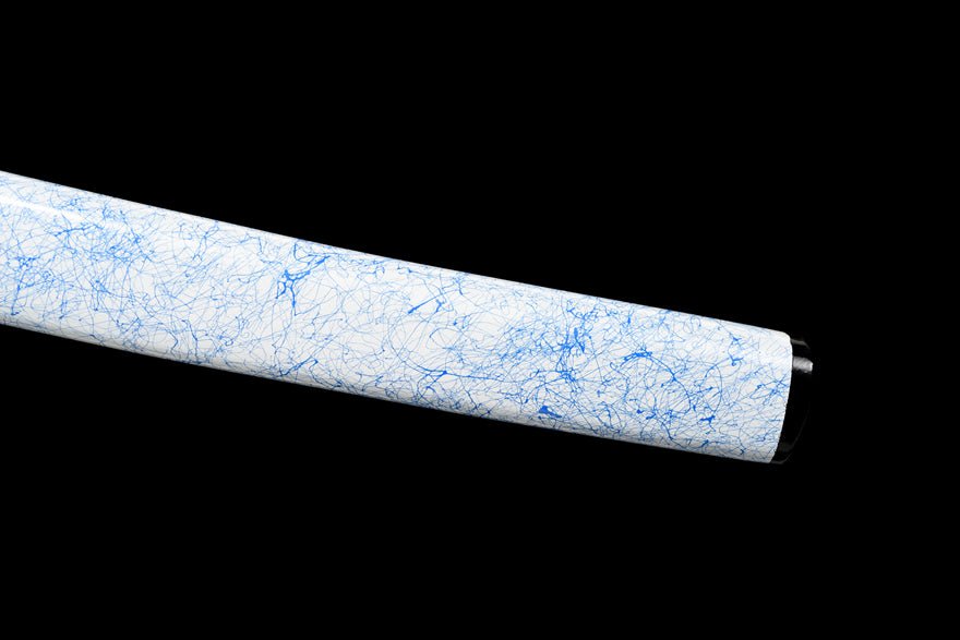 Katana White Damask Damascus Folded Steel White Saya 白綾 | KatanaSwordArt Katana For Sale 2025