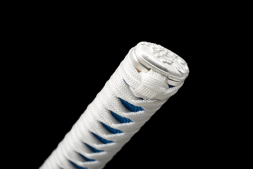 Katana White Damask Damascus Folded Steel White Saya 白綾 | KatanaSwordArt Katana For Sale 2025