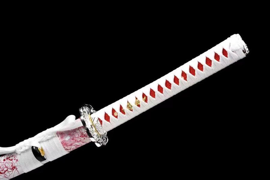 Katana Yingluo Damascus Folded Sakura 瓔珞 | KatanaSwordArt Katana For Sale