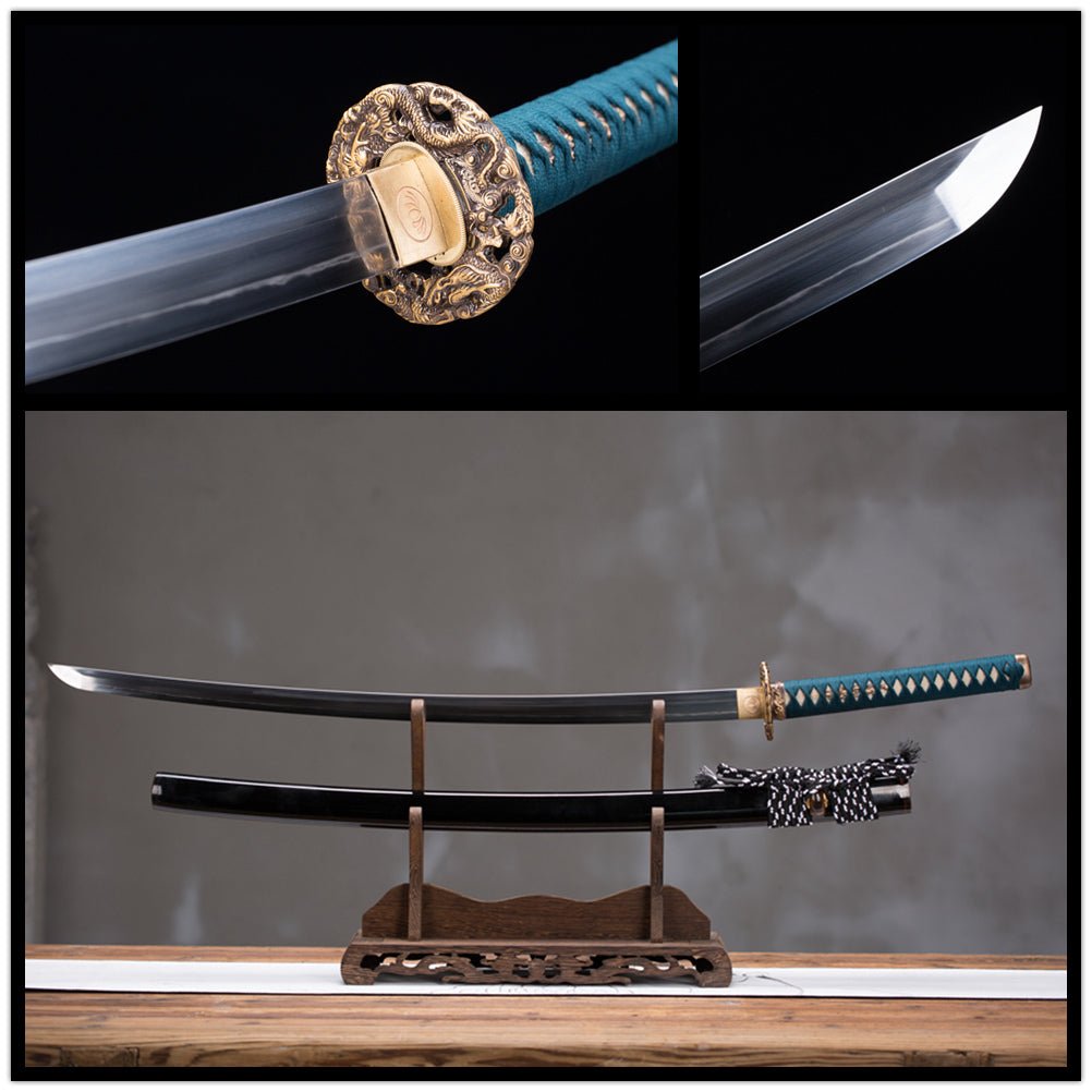 Katana Zhishao T10 Clay Tempered Dragon Tsuba 直燒 | KatanaSwordArt Katana For Sale 2025