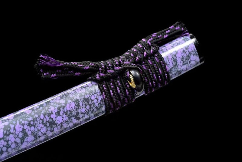 Katana ZiQi Spring Steel Purple Saya 紫氣 For Sale | KatanaSwordArt Japanese Katana