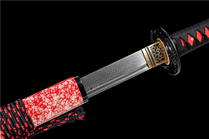 Straight Katana Guique Damascus Folded Blade 貴鵲 | KatanaSwordArt Katana For Sale 2025