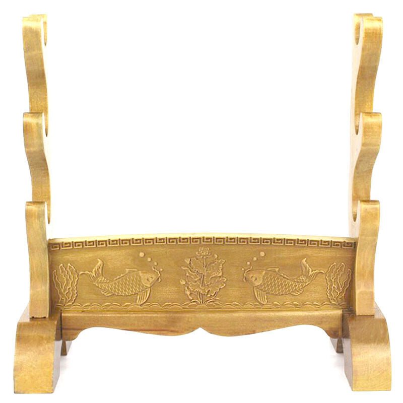 Sword Stand Traditional Carving Theme Three Layer Rack Base | KatanaSwordArt Sword Stand For Sale