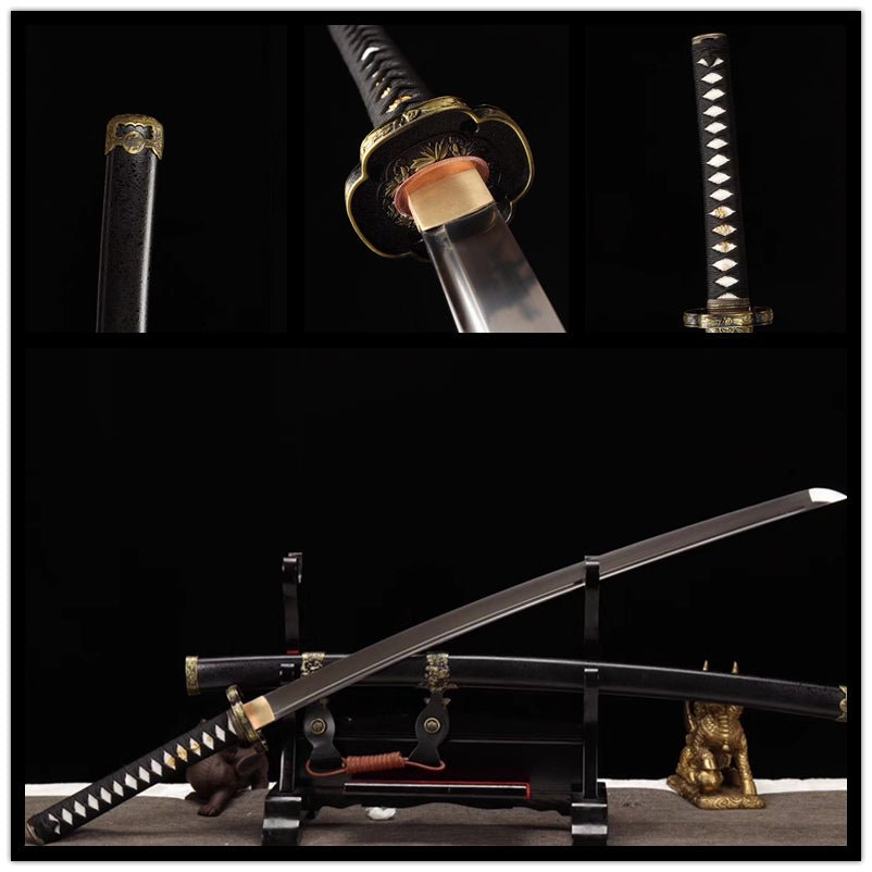 Tachi Sword Cangfeng Spring Steel Black 藏鋒 | KatanaSwordArt Katana For Sale