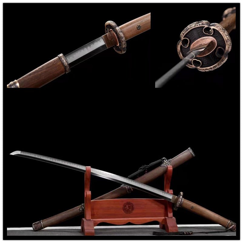 Tachi Sword Daisy T10 Clay Tempered Wood Saya 經菊 | KatanaSwordArt Katana For Sale