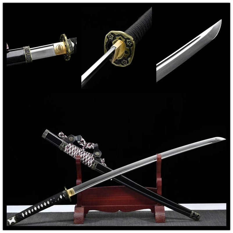 Tachi Sword Hideyoshi Spring Steel Black 豐臣 | KatanaSwordArt Katana For Sale 2025
