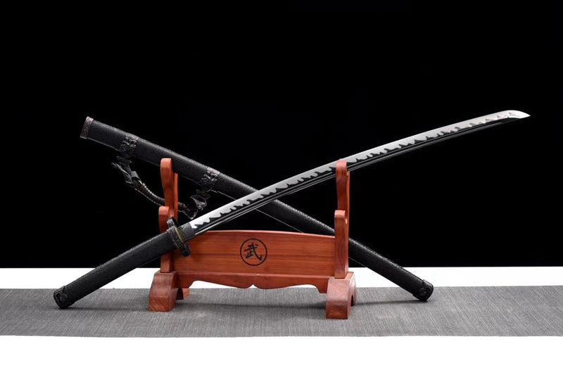 Tachi Sword Juhua High Manganese Black 黑菊 For Sale | KatanaSwordArt Japanese Katana
