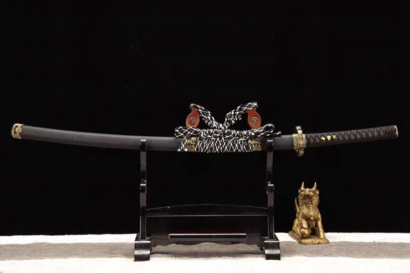 Tachi Sword Kuangshi High Manganese Black 傲獅 For Sale | KatanaSwordArt Japanese Katana