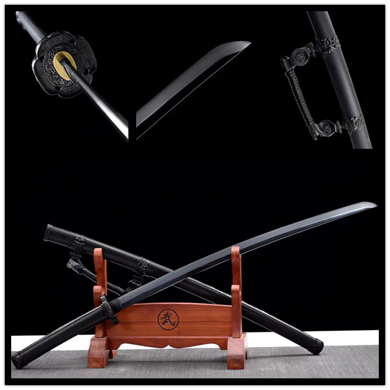 Tachi Sword Moju High Manganese Black 墨菊 | KatanaSwordArt Katana For Sale