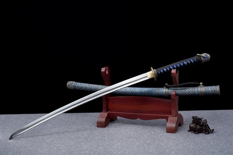 Tachi Sword Qianbi High Speed Steel Blue 千幣 For Sale | KatanaSwordArt Japanese Katana