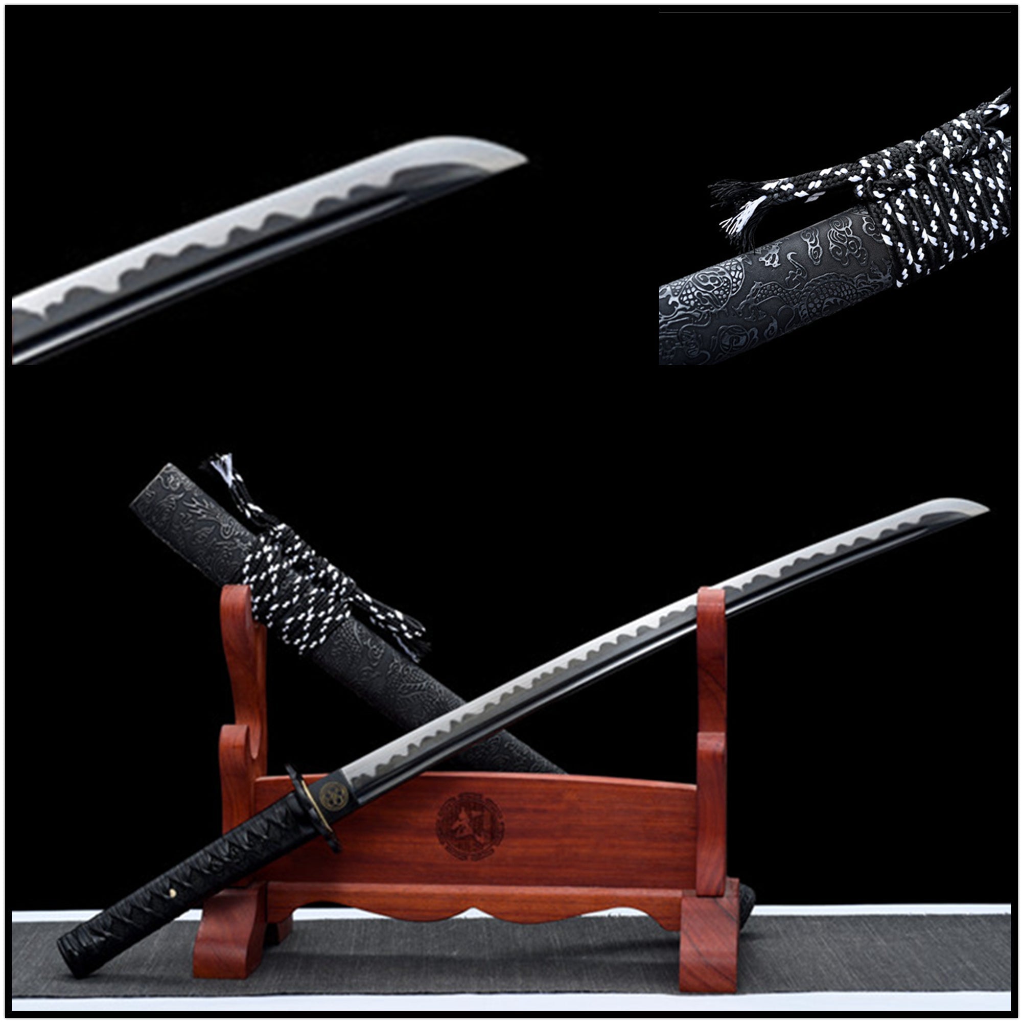 Wakizashi Sword Chilong Manganese Steel Dragon Saya 螭龍 | KatanaSwordArt Wakizashi For Sale 2025