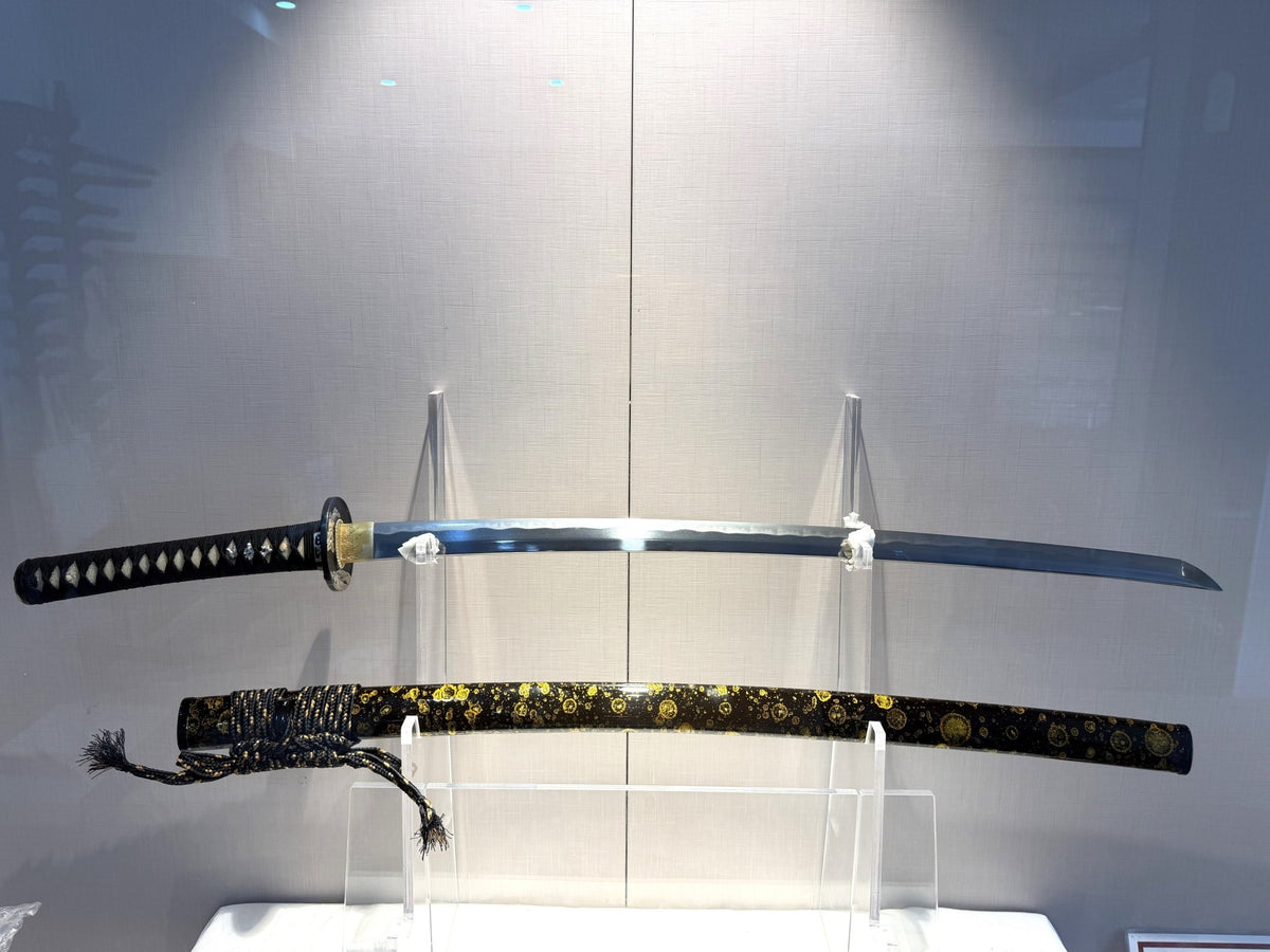 Black & Gold Dragon-Themed Katana Folded Steel Customer Build - KatanaSwordArt