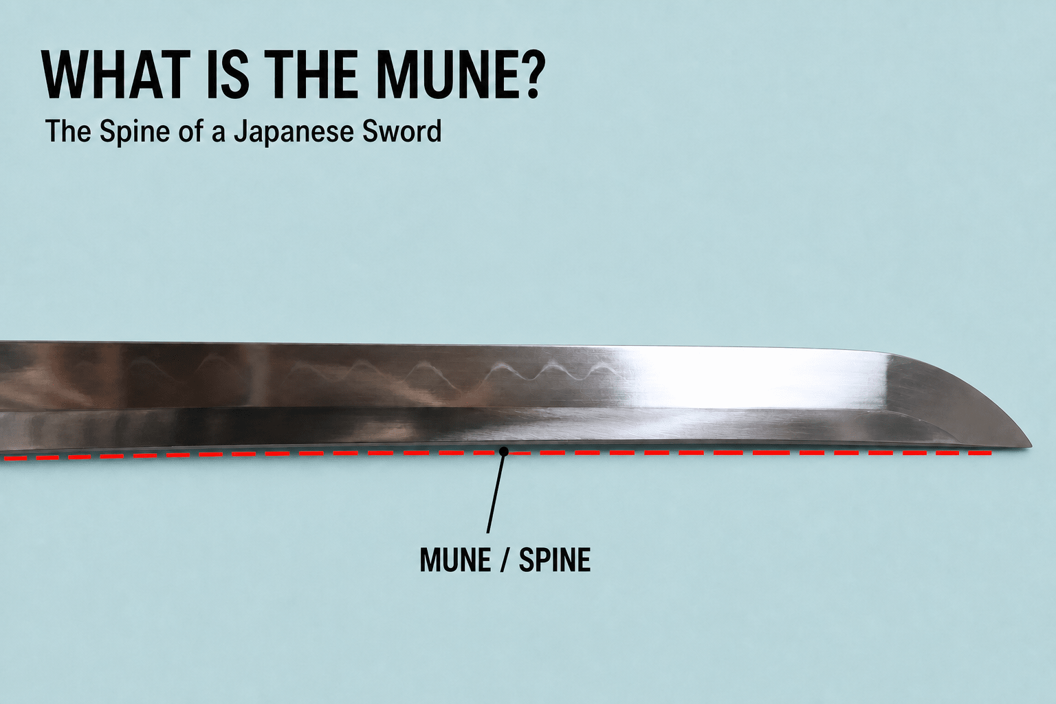 What Is the Mune on a Japanese Sword? A Beginner’s Guide to Katana Structure - KatanaSwordArt