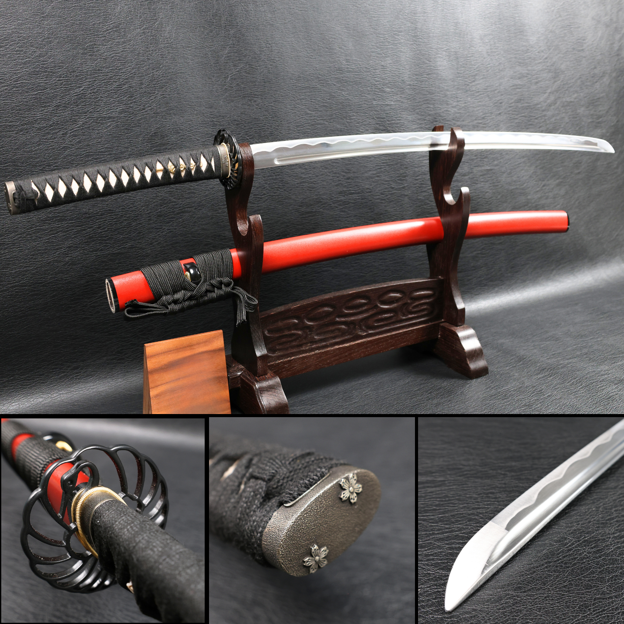 Iaito Katana Ember Crane Unsharpened Alloy Blade with Shinken‑Hi | KSA Ju