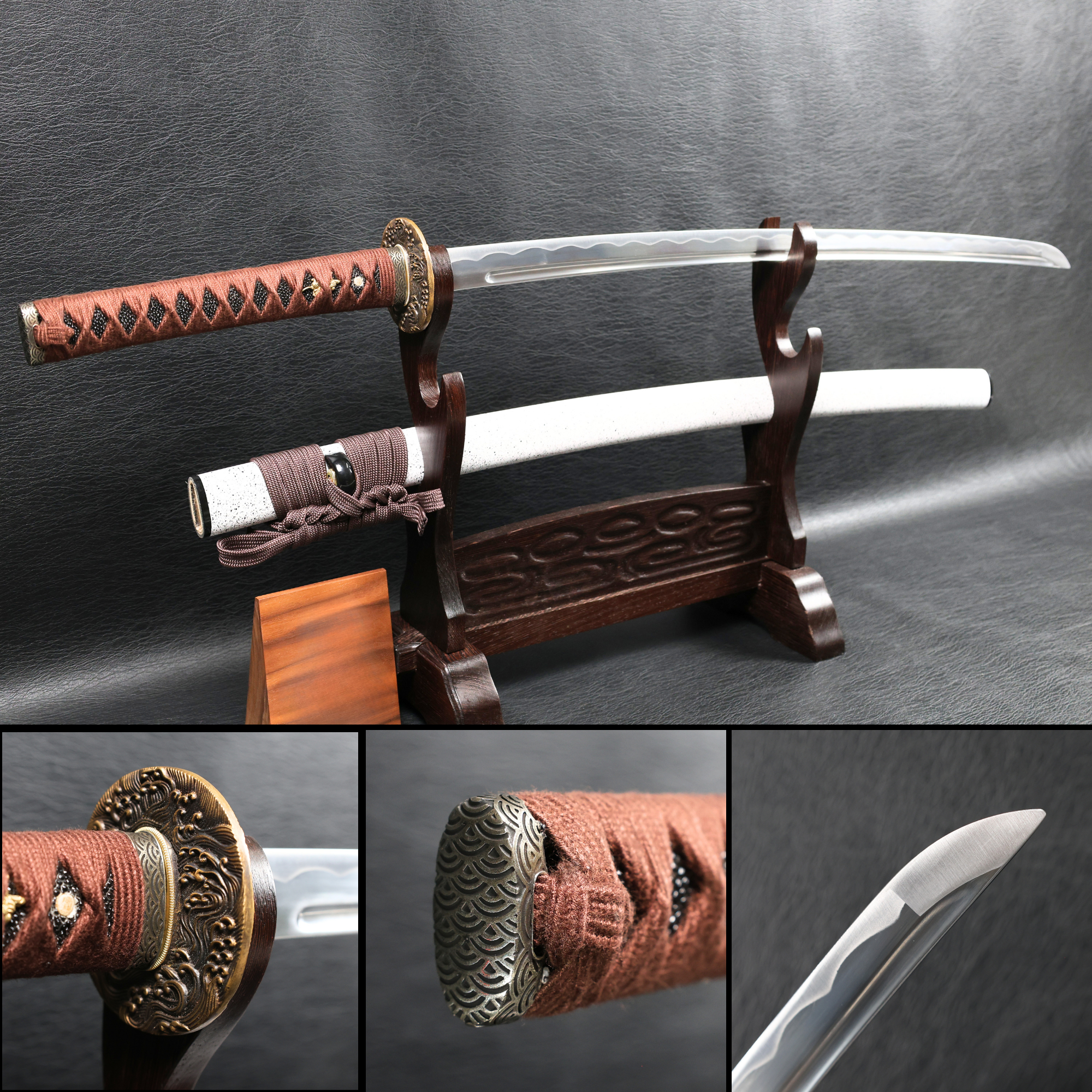 Iaito Katana Silent Tide Unsharpened Alloy Blade with Shinken‑Hi | KSA Ju
