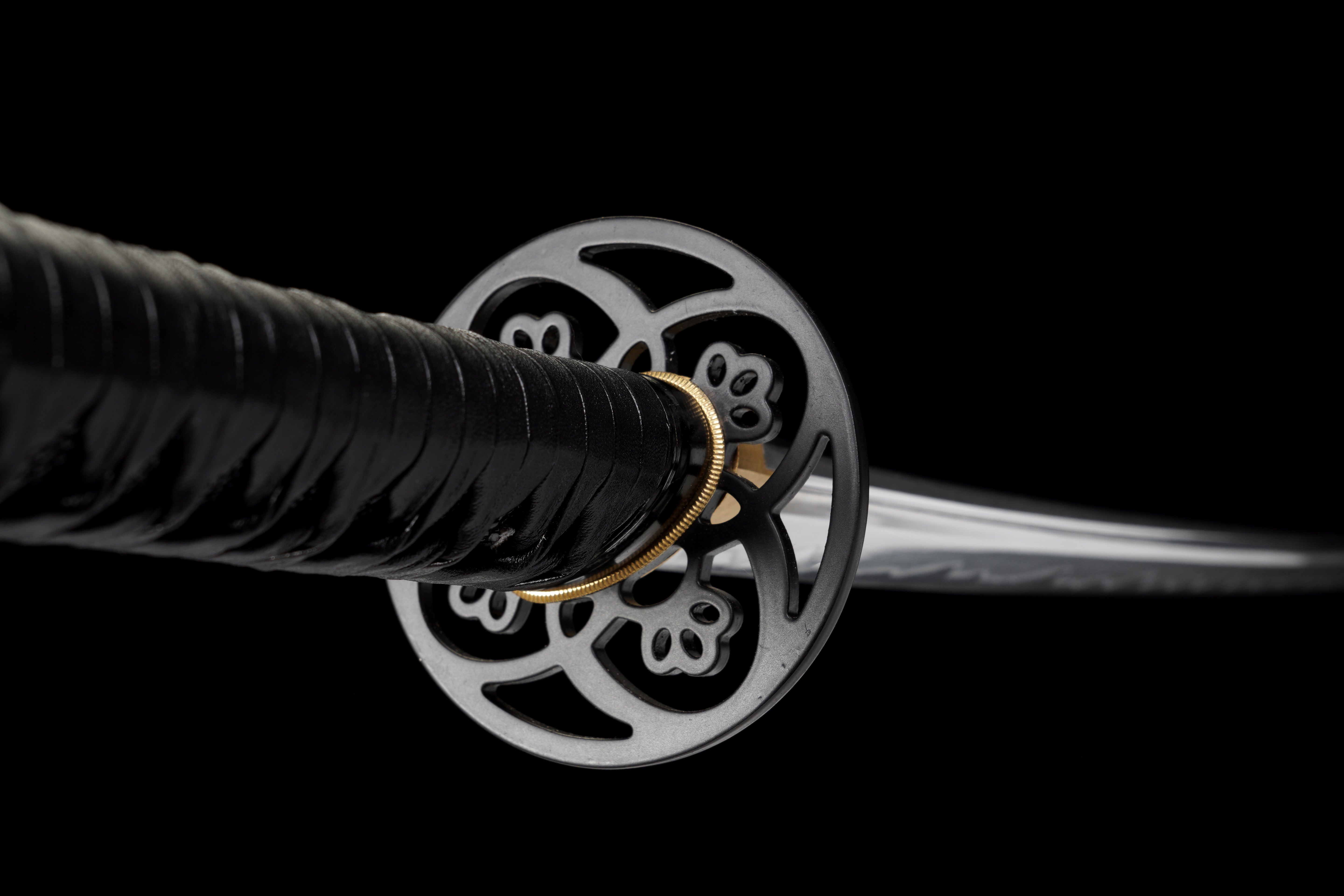 Katana Shadow Veil T10 Clay Tempered Blade with Black Lacquer Saya 影紗