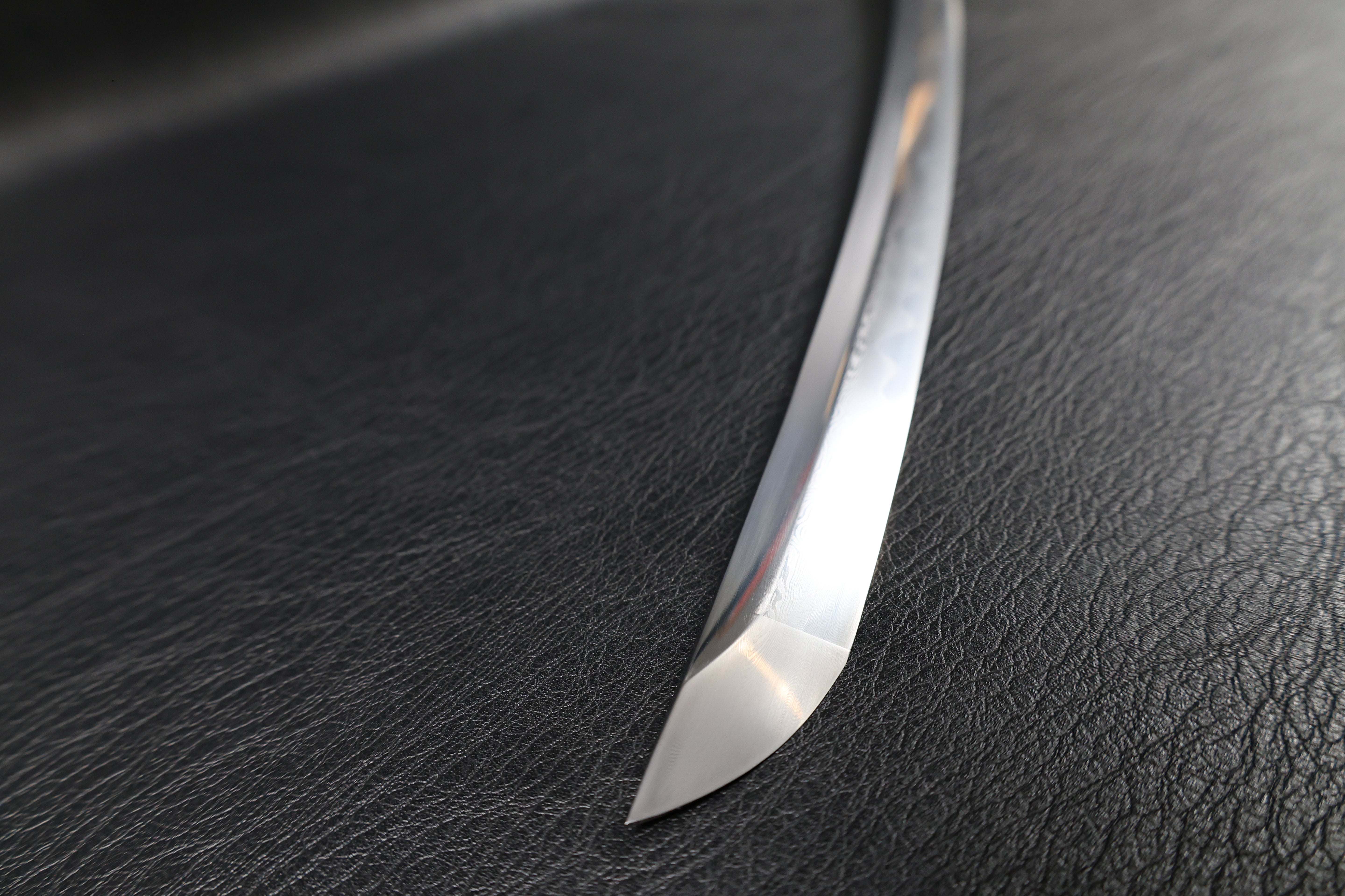 Katana Tatsuoki Folded Steel Clay Tempered Blade with Sanbonsugi Hamon | KSA Jiang