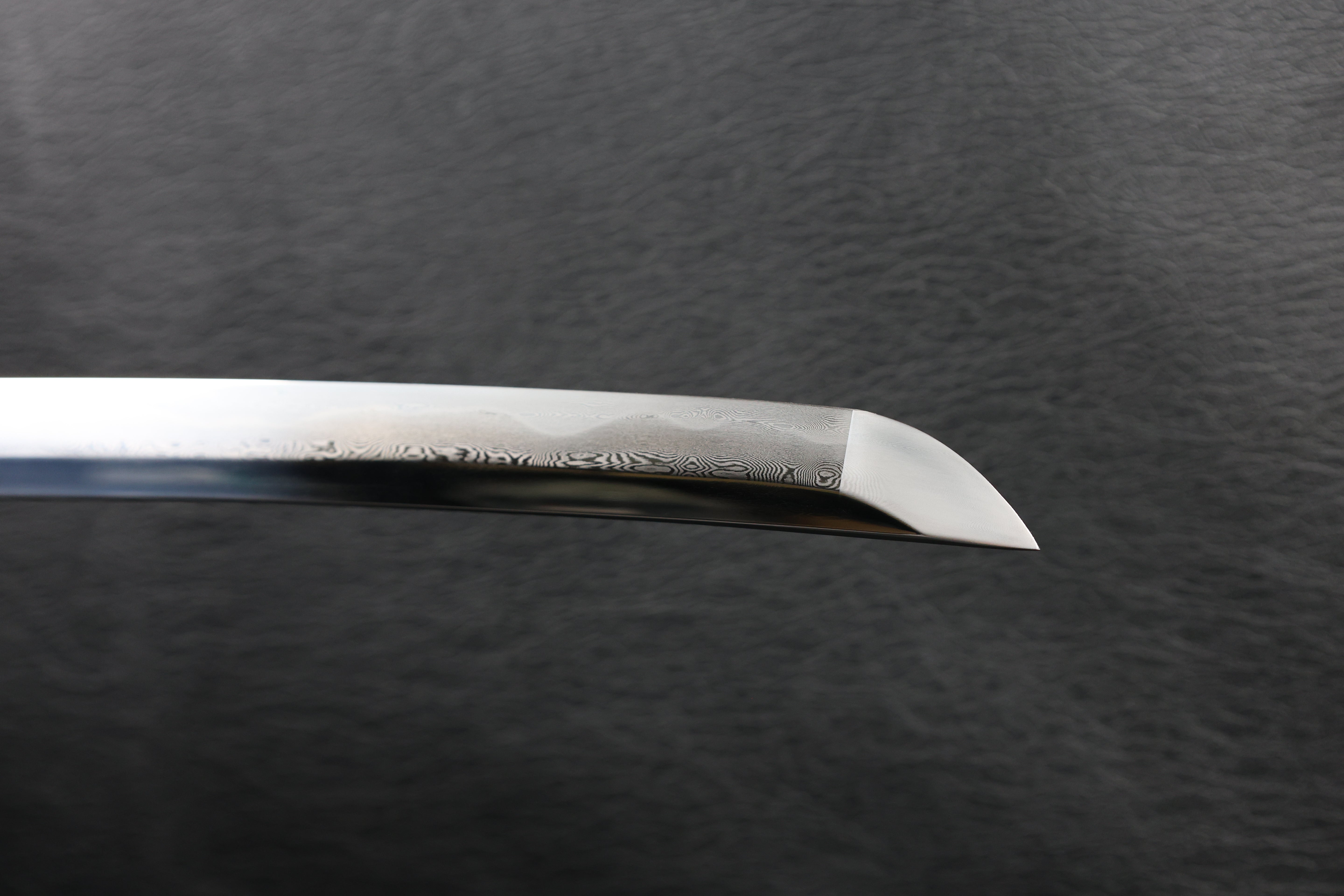 Katana Vajra Eclipse Folded Steel Clay Tempered Blade with Sanbonsugi Hamon | KSA Hua