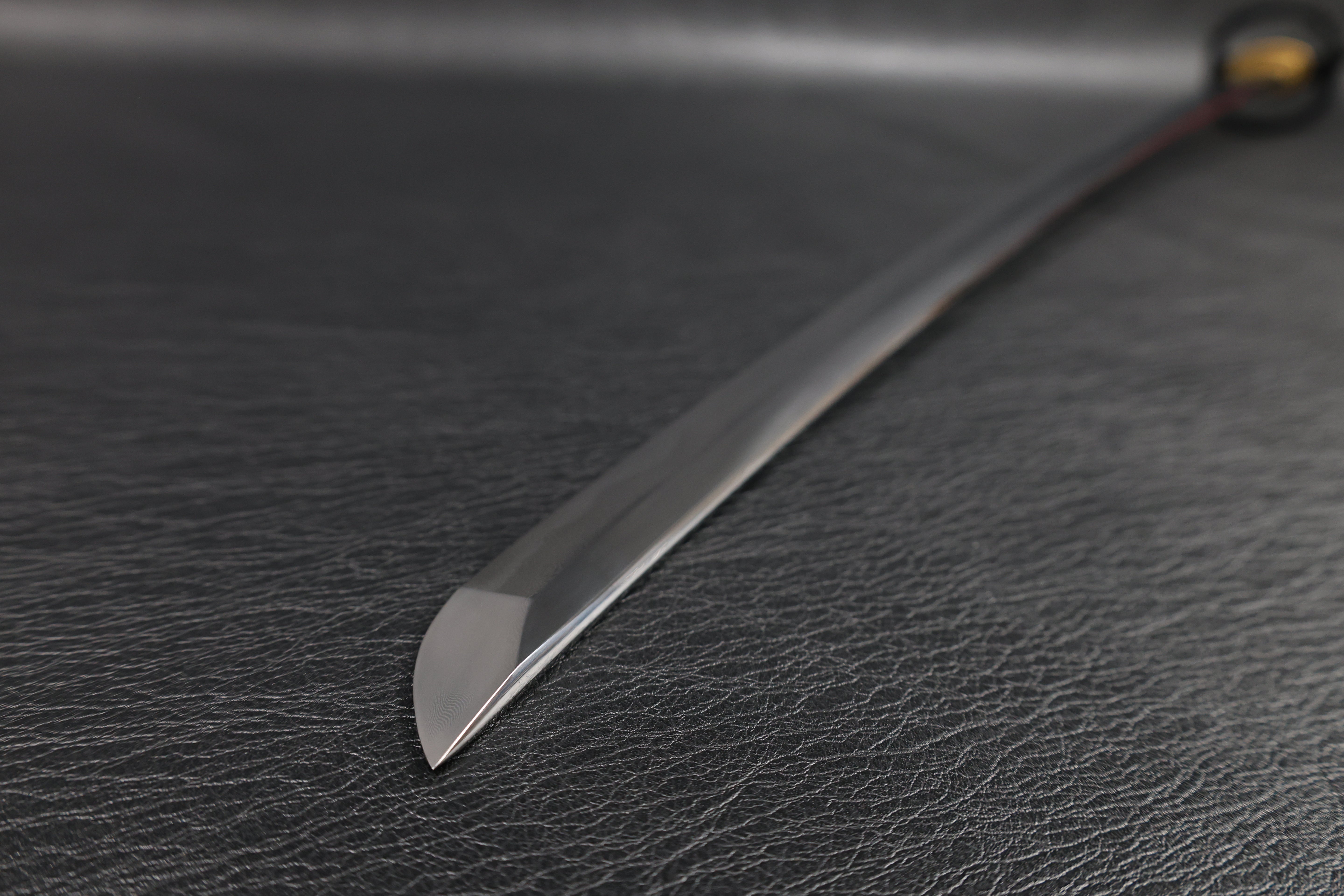 Katana Vajra Eclipse Folded Steel Clay Tempered Blade with Sanbonsugi Hamon | KSA Hua