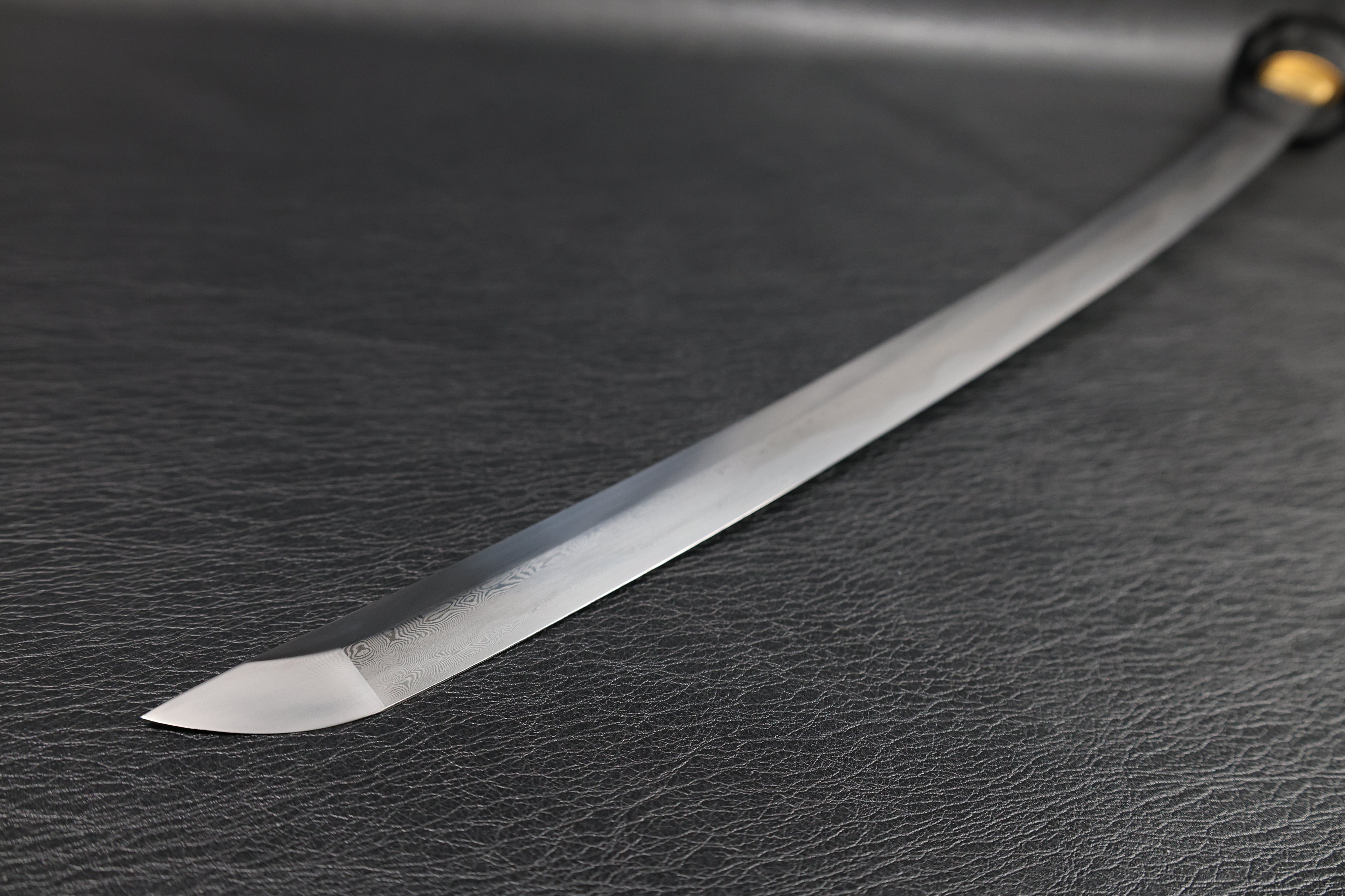 Katana Vajra Eclipse Folded Steel Clay Tempered Blade with Sanbonsugi Hamon | KSA Hua