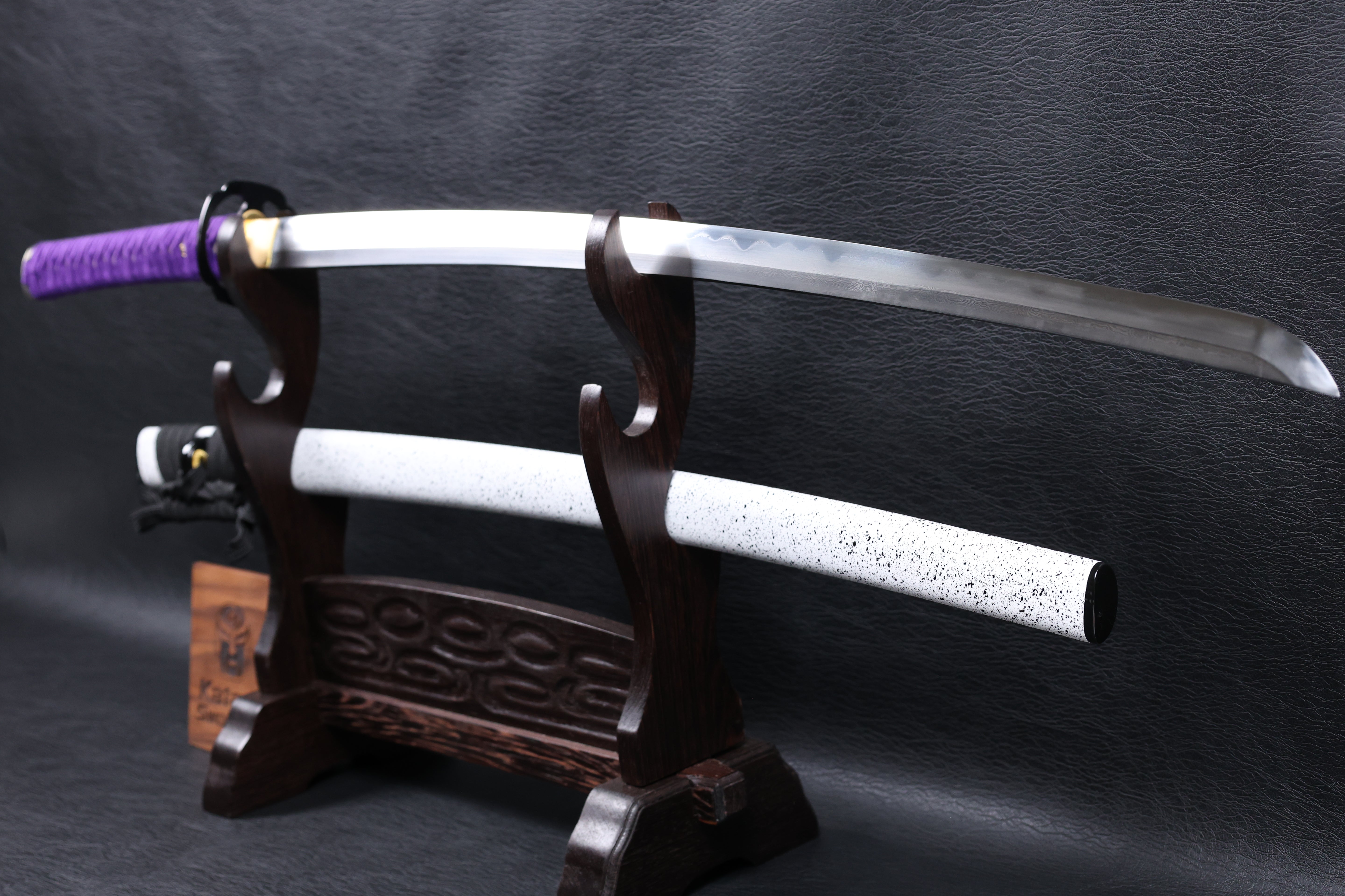 Katana Shingen Folded Steel Clay Tempered Blade with Notare Wave Hamon | KSA Hua