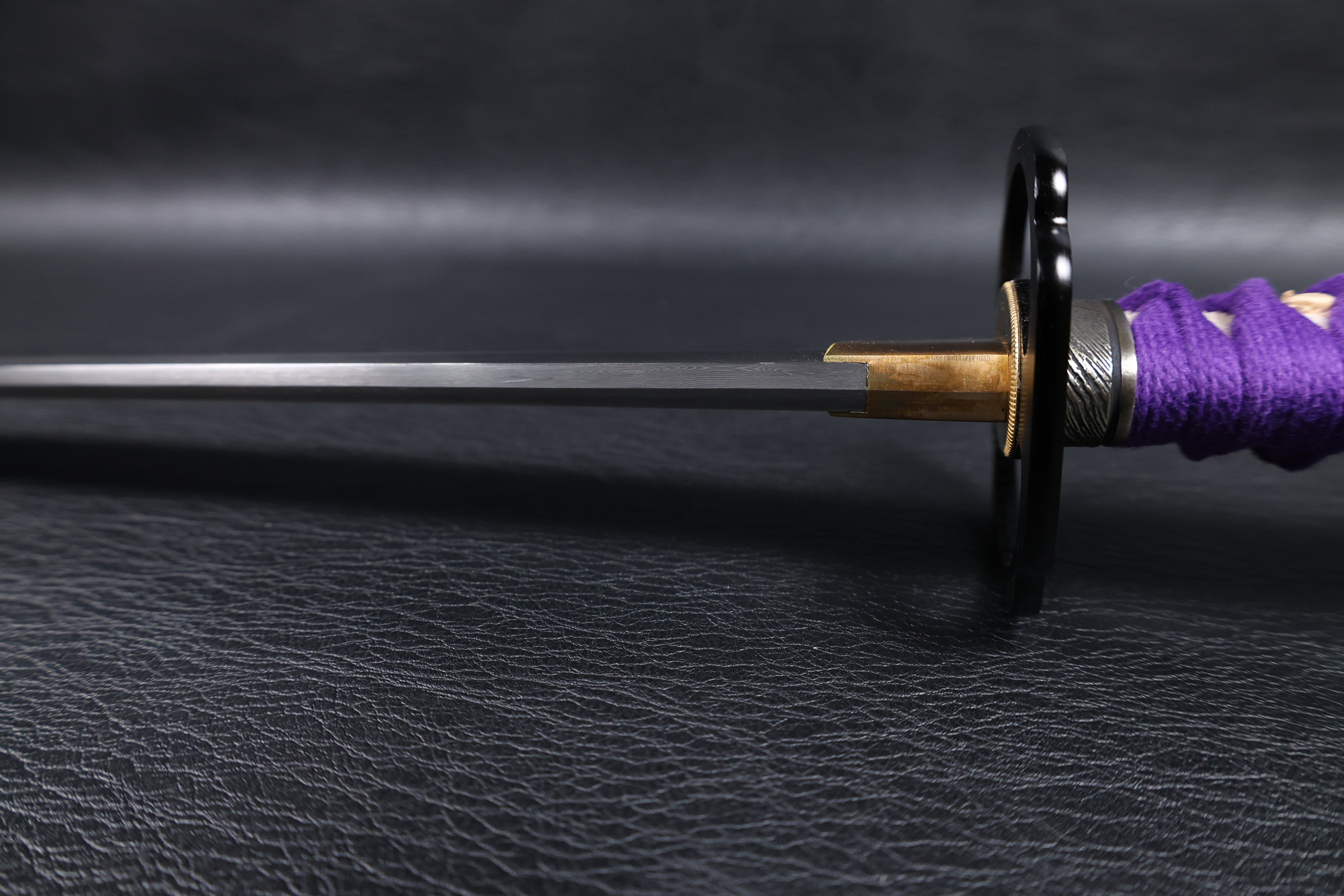 Katana Shingen Folded Steel Clay Tempered Blade with Notare Wave Hamon | KSA Hua